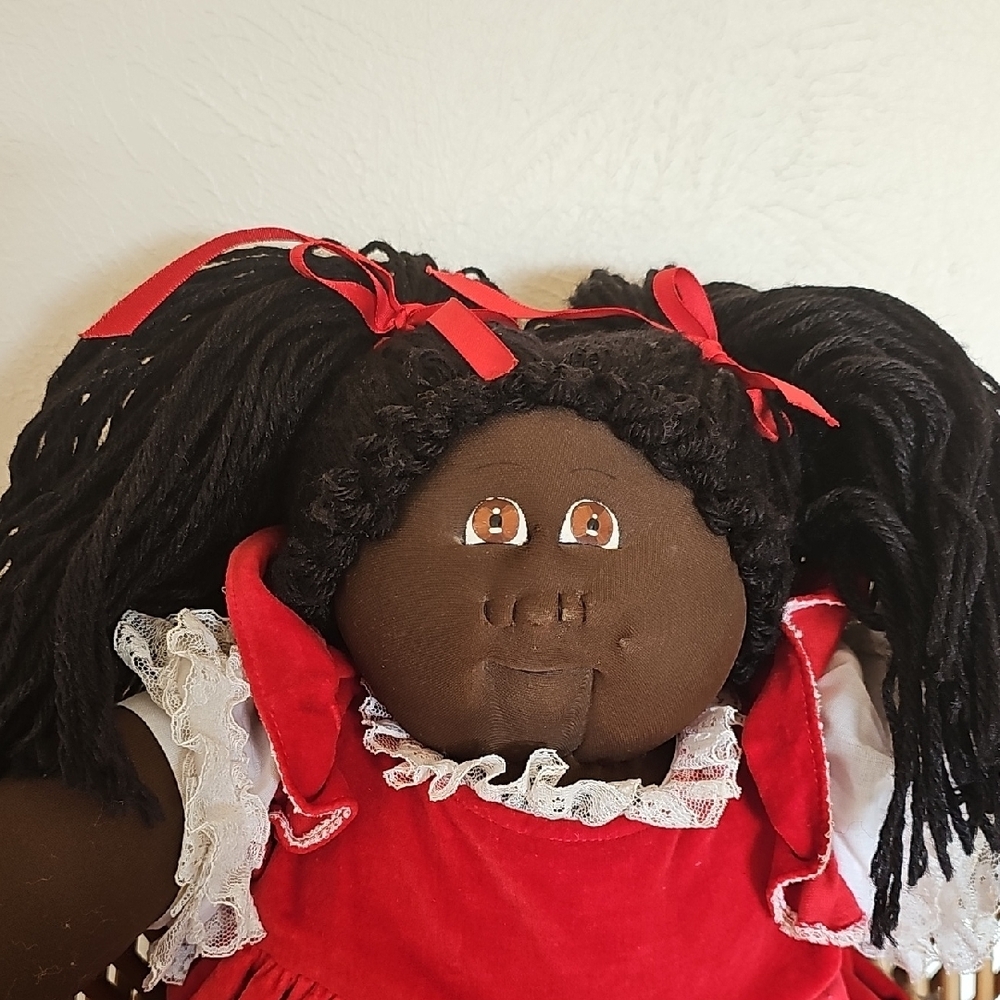Vintage 1978 Xavier Roberts cloth African Cabbage Patch Kids doll Little People - Picture 4 of 16
